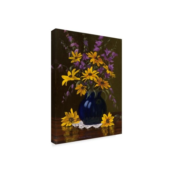 Christopher Pierce 'Black Eyed Susans' Canvas Art,14x19